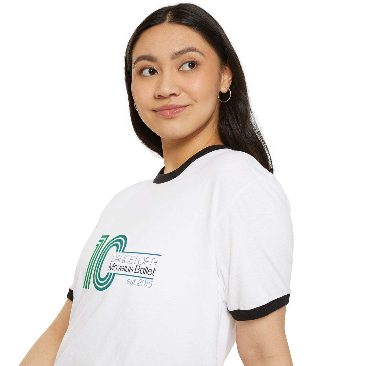 10th Anniversary Dance Logo Ringer T-Shirt — Movexus Ballet est. 2015