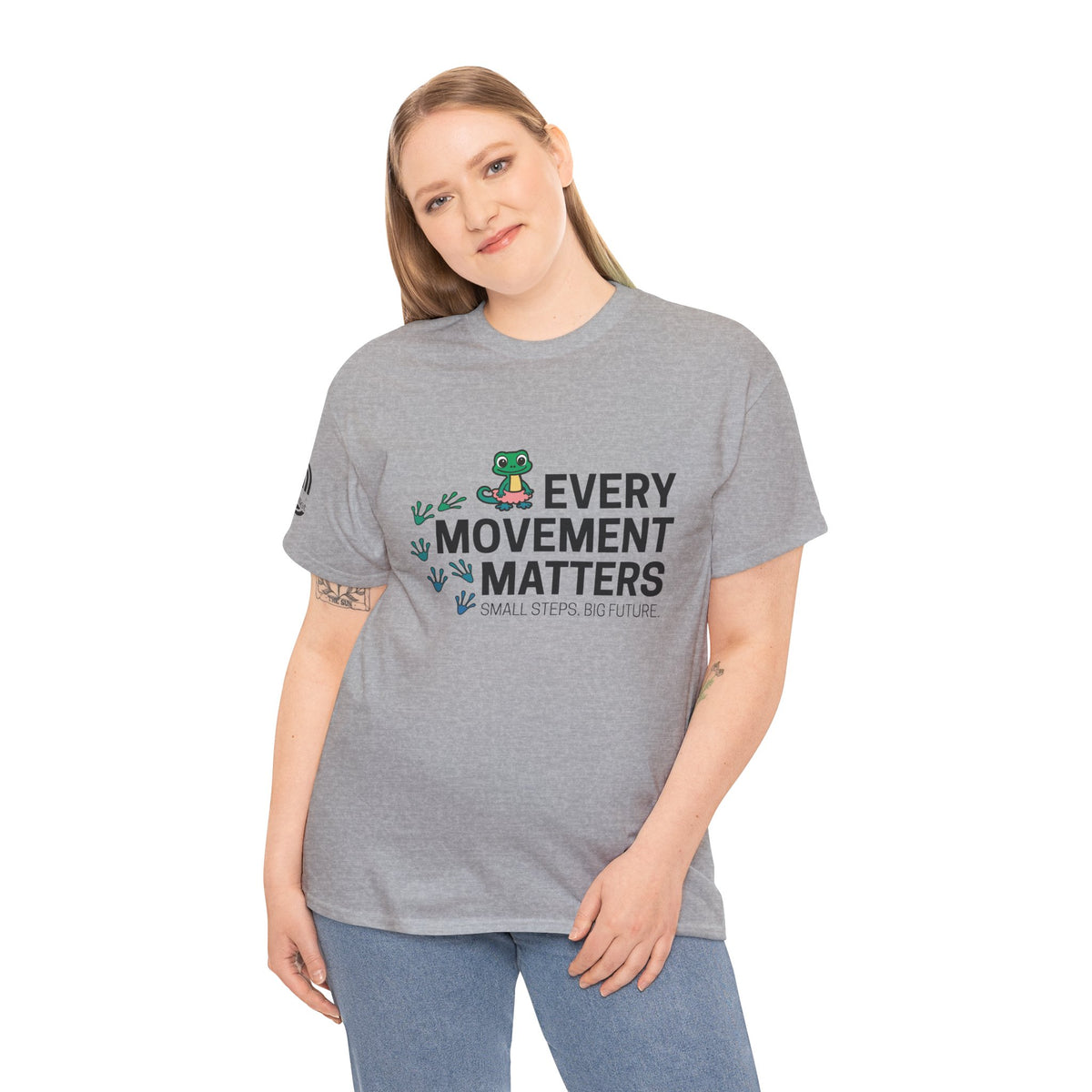 Every Movement Matters T-Shirt — 'Small Steps Big Future' Motivational Tee