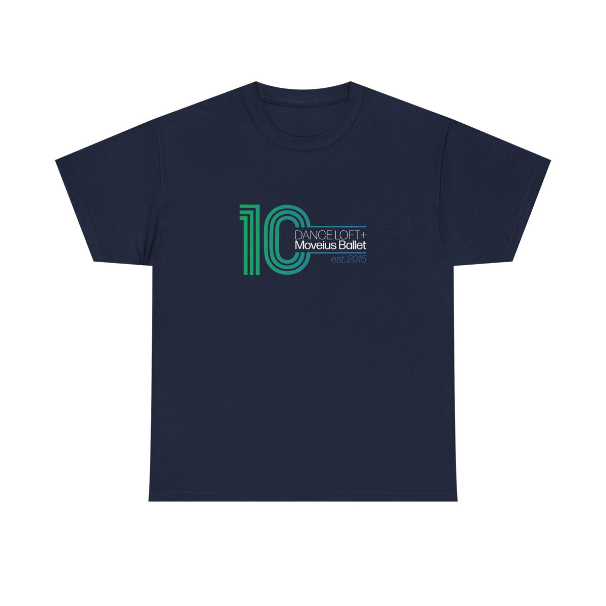 Retro '10' Minimalist Stripe Graphic Tee - Modern Vintage Number Design