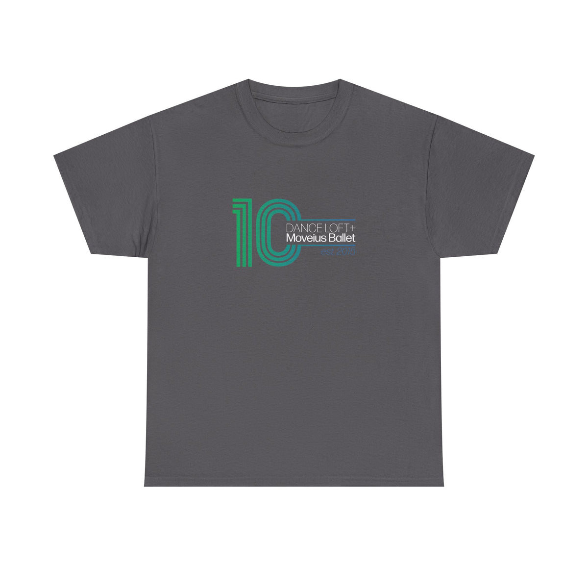 Retro '10' Minimalist Stripe Graphic Tee - Modern Vintage Number Design