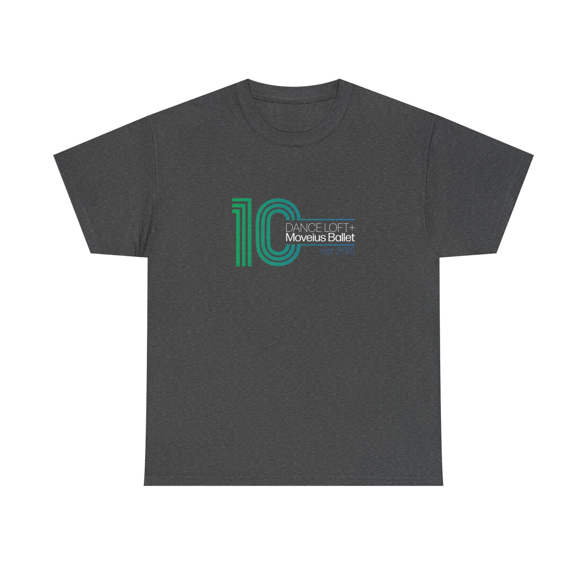 Retro '10' Minimalist Stripe Graphic Tee - Modern Vintage Number Design