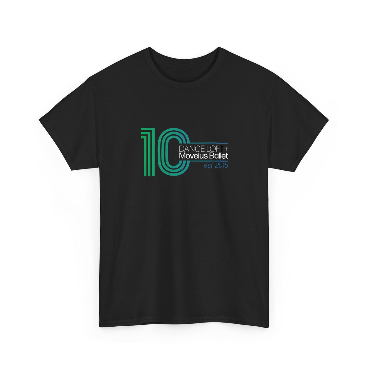 Retro '10' Minimalist Stripe Graphic Tee - Modern Vintage Number Design