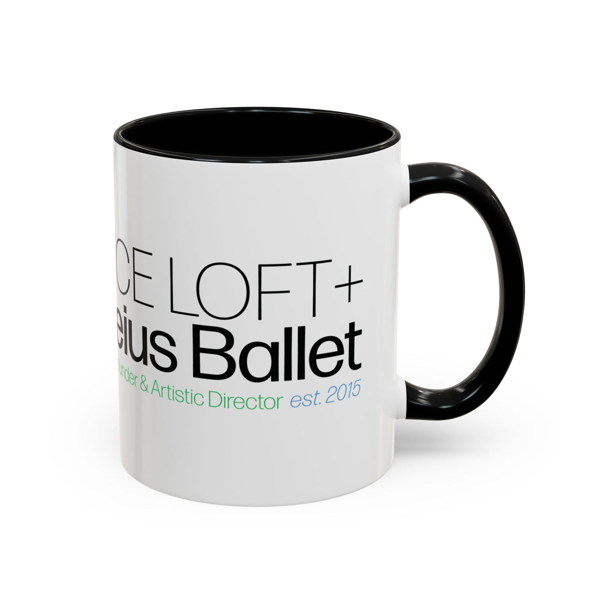 Dance Loft Moveius Ballet Accent Coffee Mug — Dance Studio Logo Coffee Cup (11/15oz)