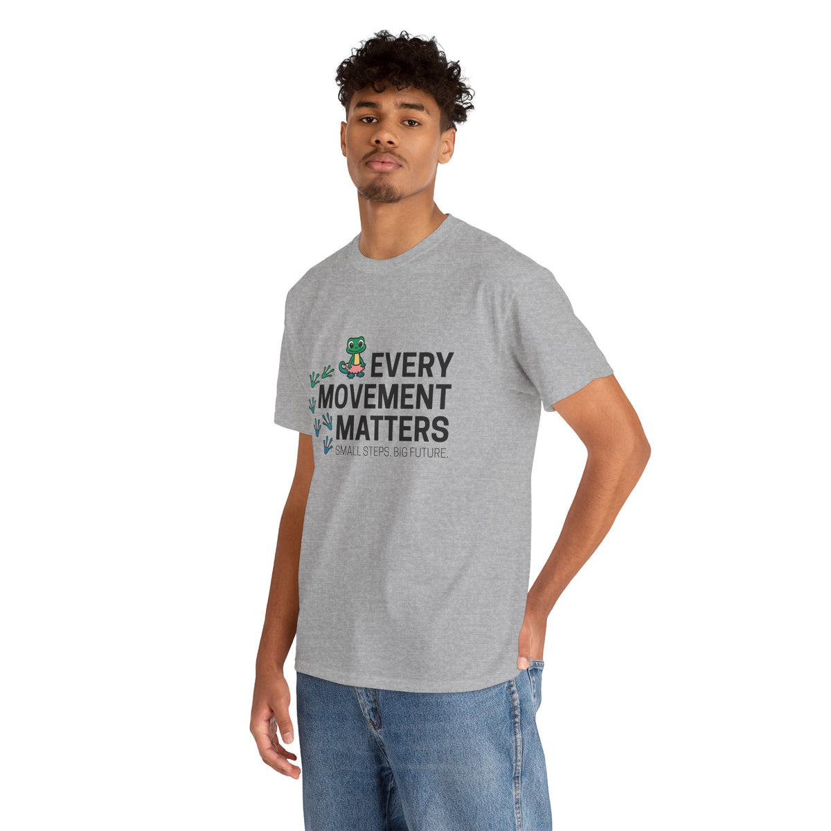 Every Movement Matters T-Shirt — 'Small Steps Big Future' Motivational Tee