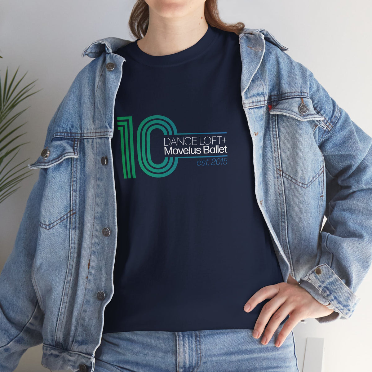 Retro '10' Minimalist Stripe Graphic Tee - Modern Vintage Number Design