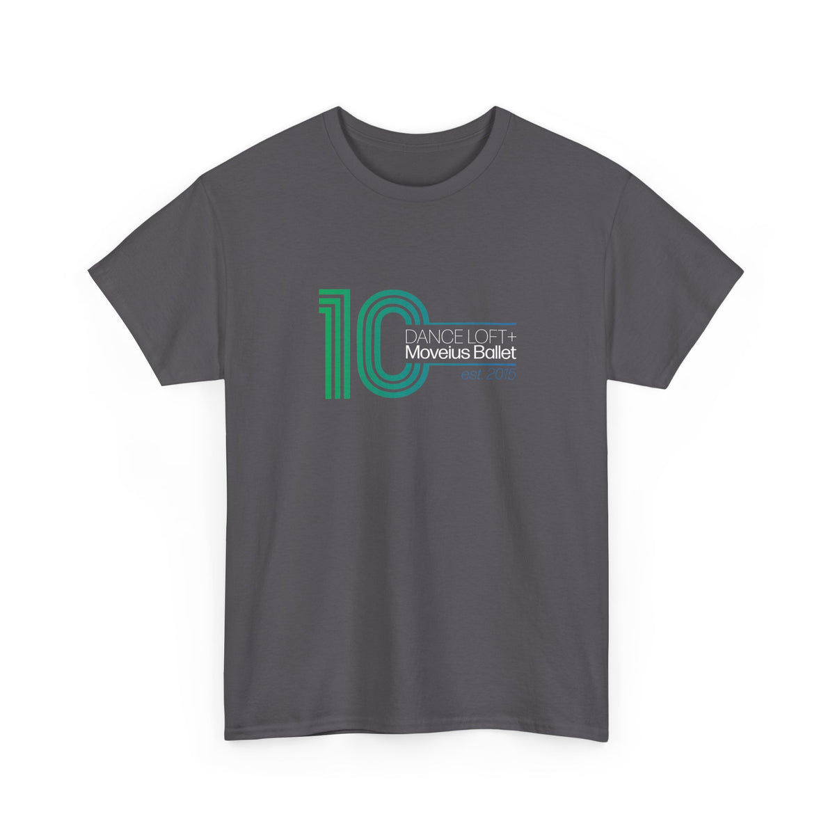 Retro '10' Minimalist Stripe Graphic Tee - Modern Vintage Number Design