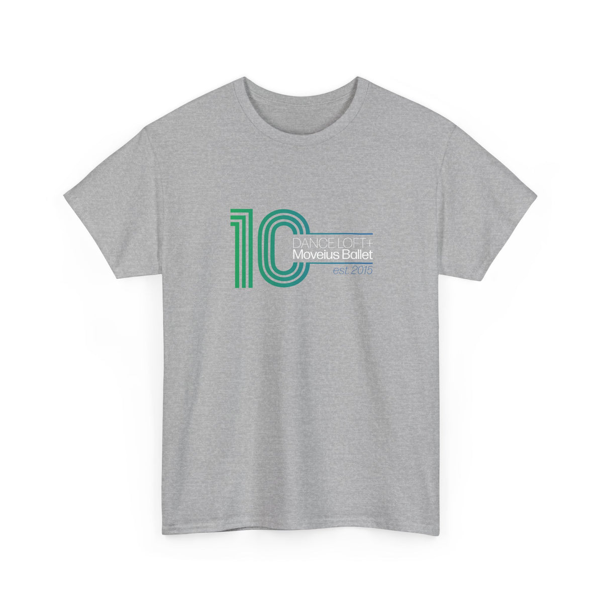 Retro '10' Minimalist Stripe Graphic Tee - Modern Vintage Number Design
