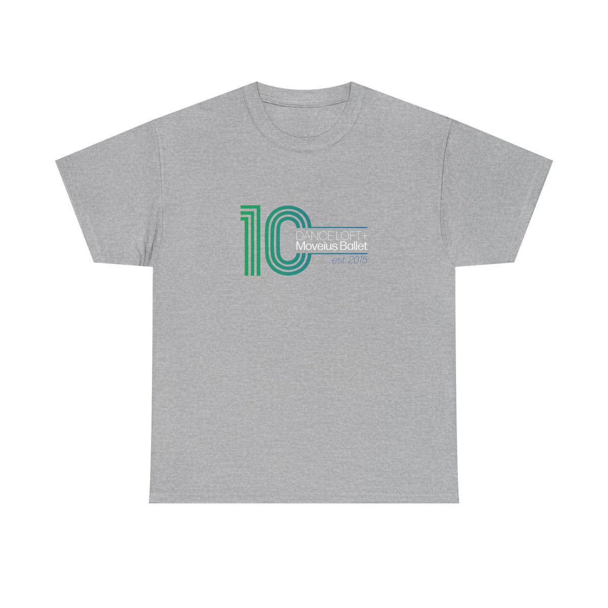 Retro '10' Minimalist Stripe Graphic Tee - Modern Vintage Number Design