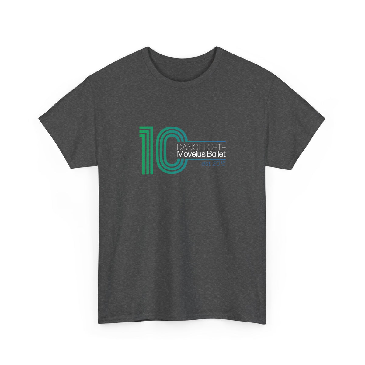 Retro '10' Minimalist Stripe Graphic Tee - Modern Vintage Number Design