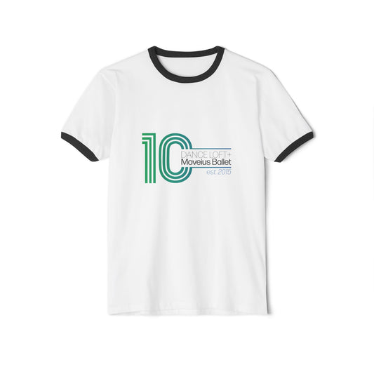 10th Anniversary Dance Logo Ringer T-Shirt — Movexus Ballet est. 2015