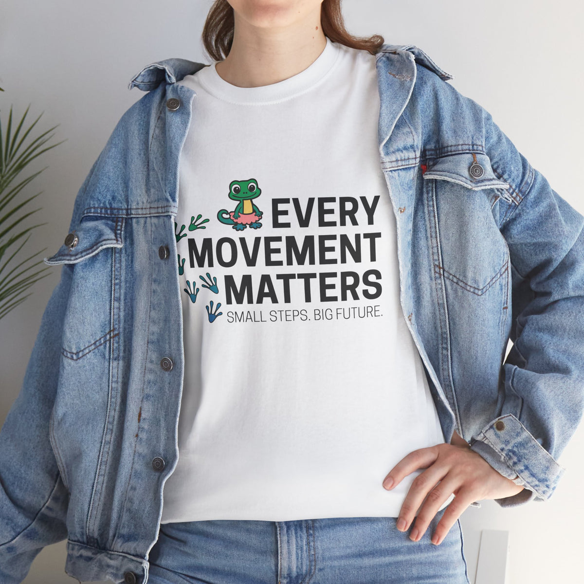Every Movement Matters T-Shirt — 'Small Steps Big Future' Motivational Tee