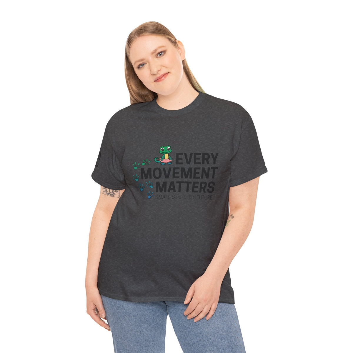 Every Movement Matters T-Shirt — 'Small Steps Big Future' Motivational Tee