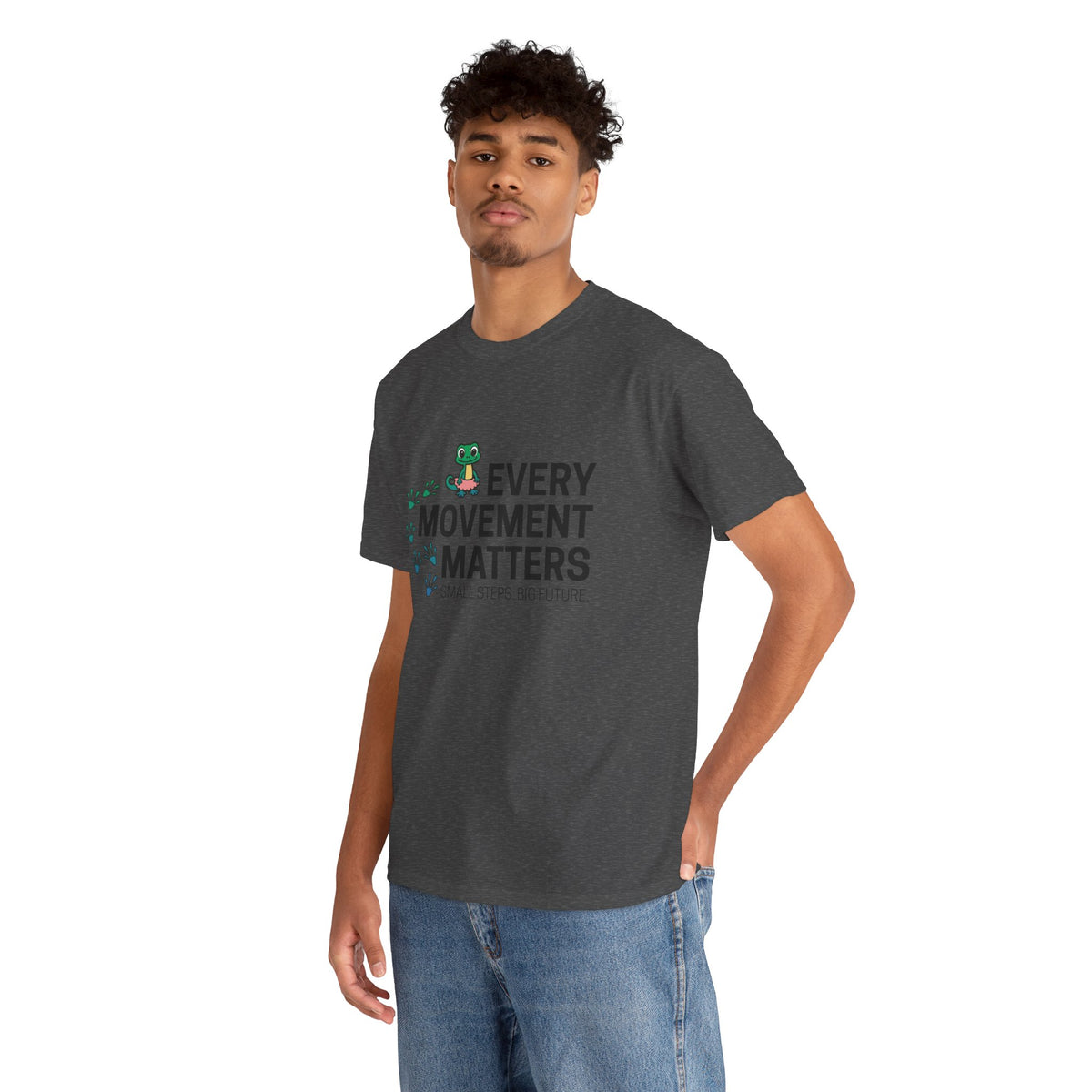 Every Movement Matters T-Shirt — 'Small Steps Big Future' Motivational Tee
