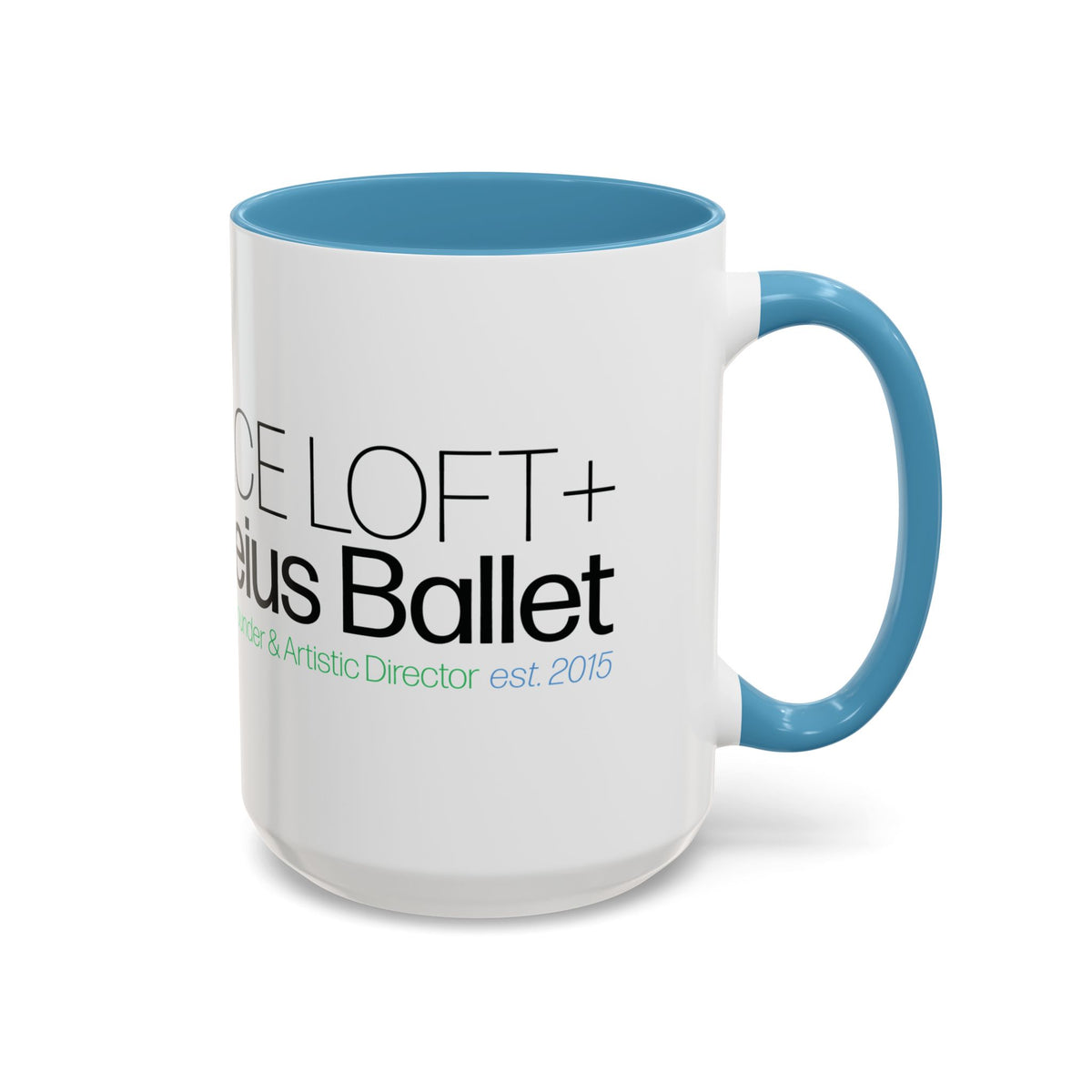 Dance Loft Moveius Ballet Accent Coffee Mug — Dance Studio Logo Coffee Cup (11/15oz)