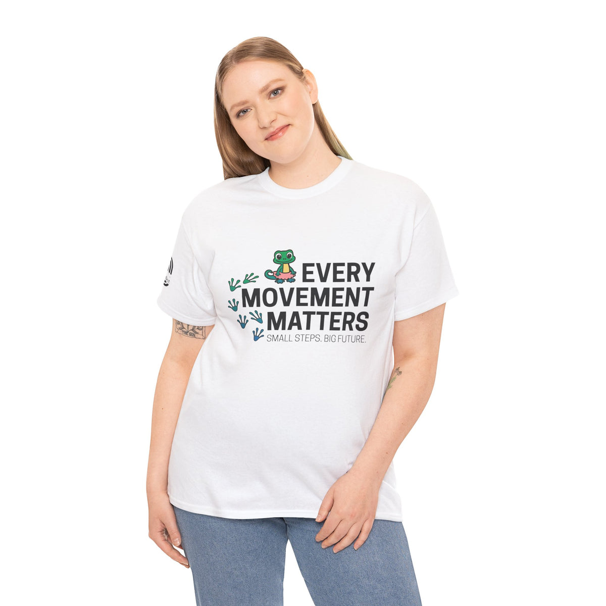 Every Movement Matters T-Shirt — 'Small Steps Big Future' Motivational Tee