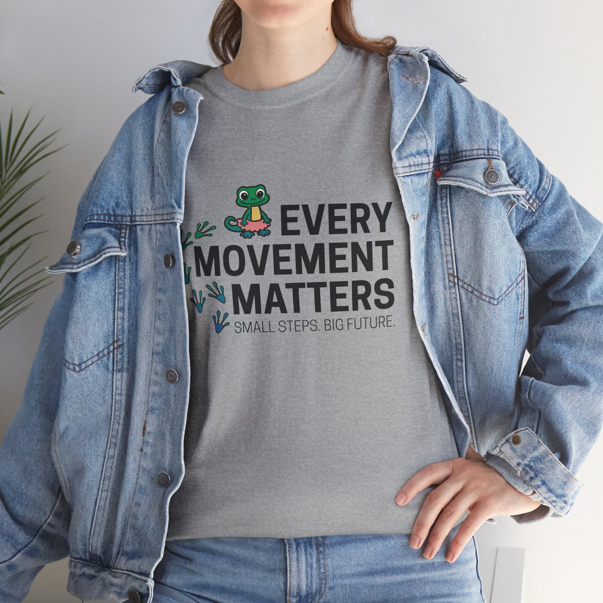 Every Movement Matters T-Shirt — 'Small Steps Big Future' Motivational Tee