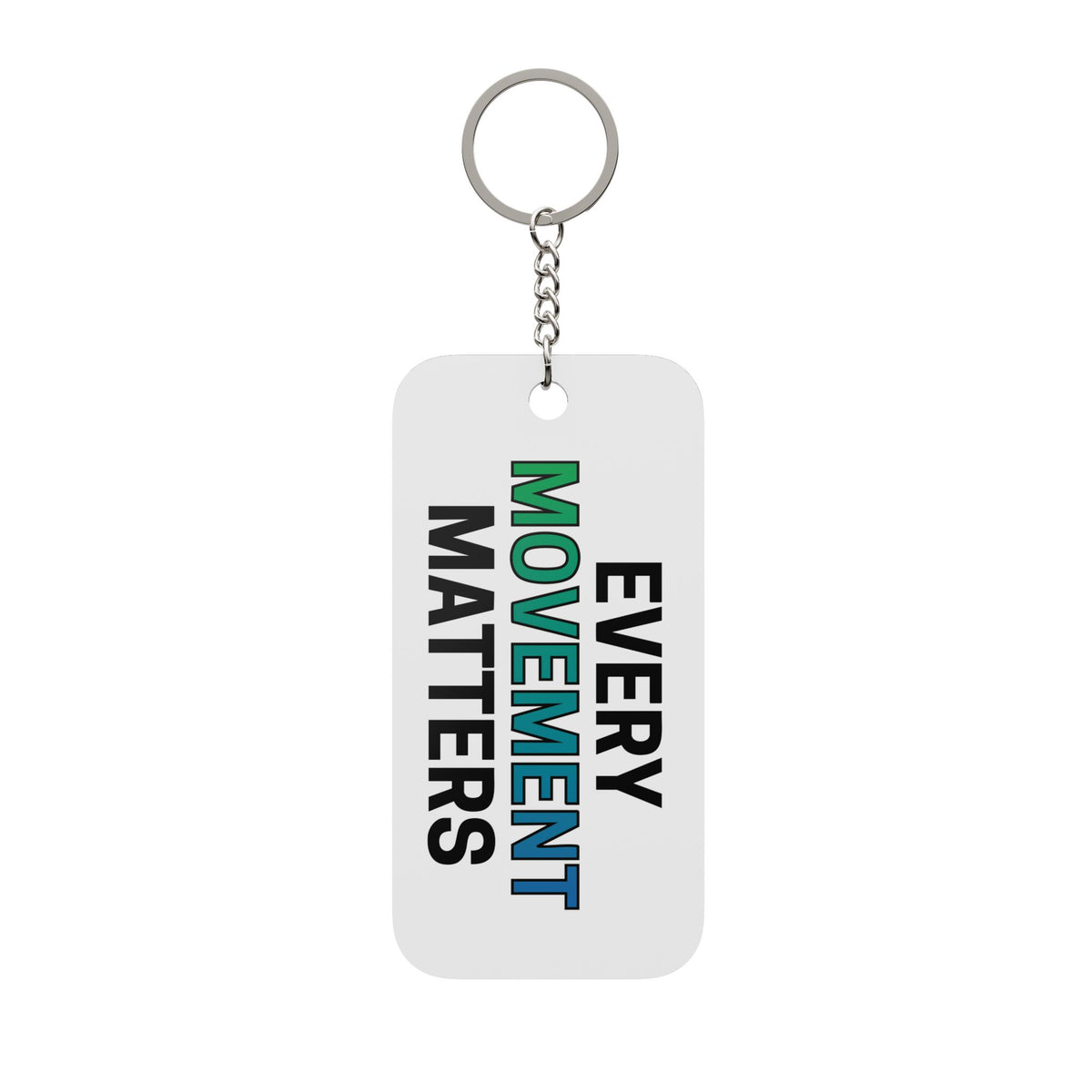 DanceLoft Movement Keychain – Double-Sided 'Every Movement Matters' Charm