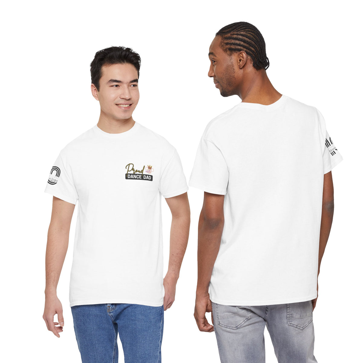 Dance Dad T‑Shirt - Proud Dance Dad Tee with Dance Loft + Moveius Logo
