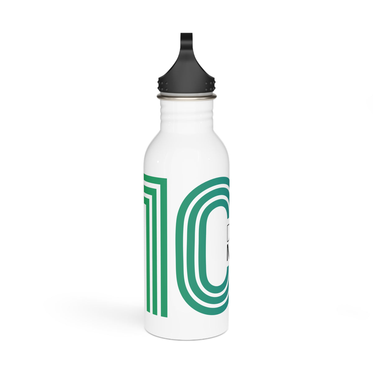 Dance Moveius Stainless Steel Water Bottle — Retro Teal Logo Sports Bottle