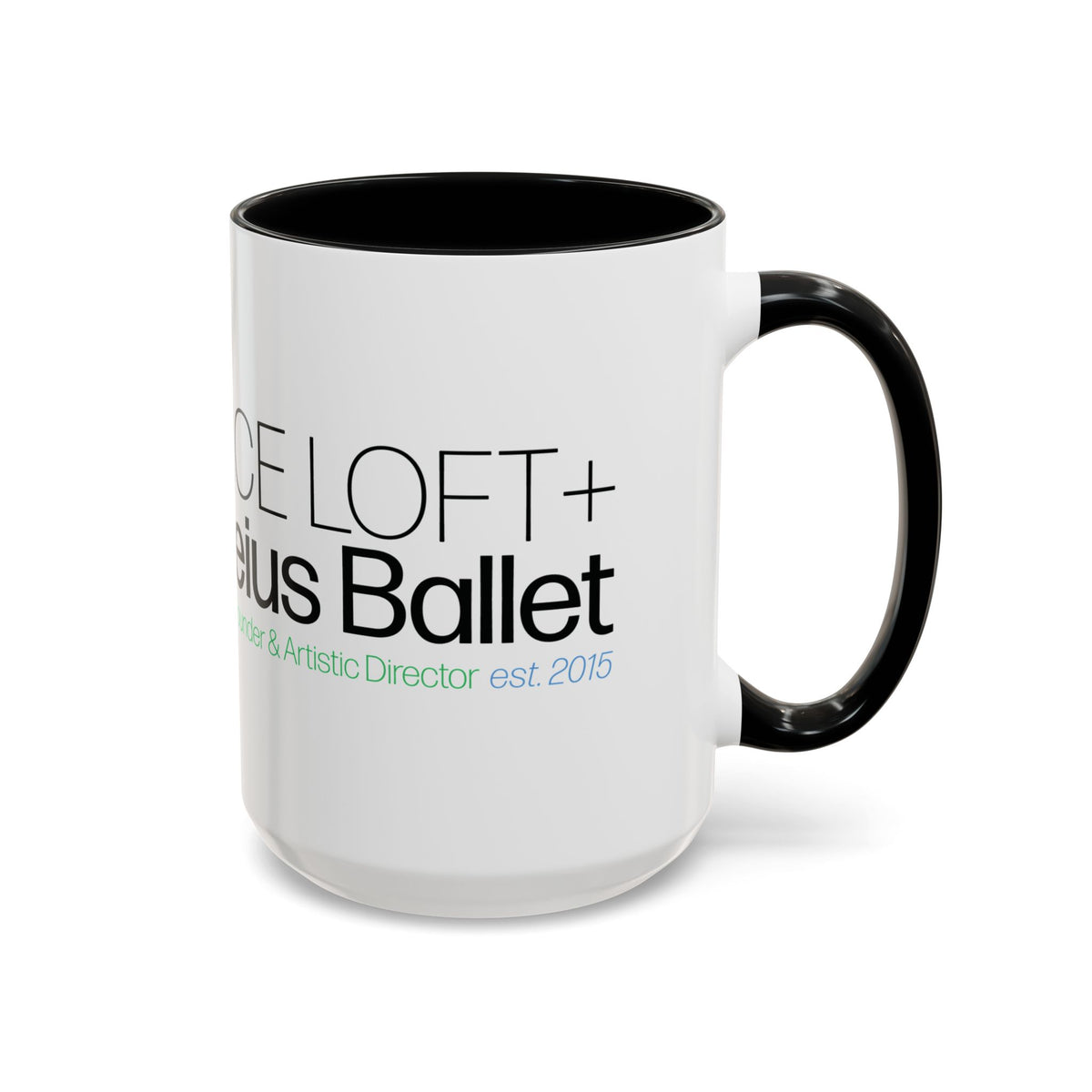Dance Loft Moveius Ballet Accent Coffee Mug — Dance Studio Logo Coffee Cup (11/15oz)